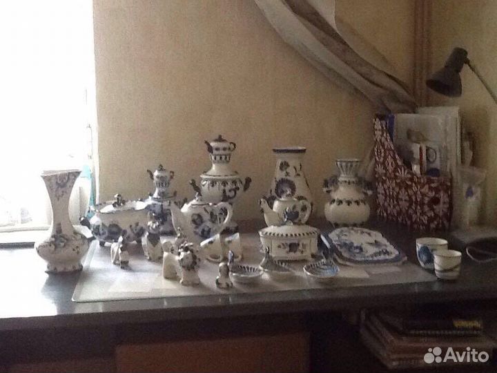 Фарфоровая посуда гжель