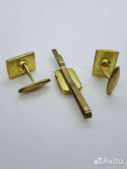Запонки и зажим для галстука набор СССР