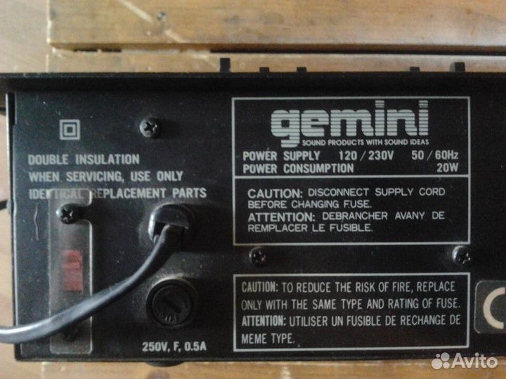 DJ Микшер Gemini PreAmp DJ Mixer PMX 2001