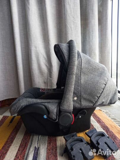 Автолюлька Berber Carlo 0+ с адаптерами на коляску