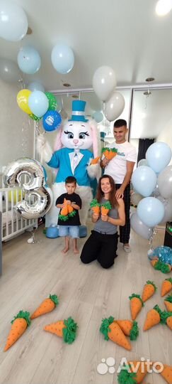 Ростовая кукла Заяц, Чебурашка, Мишка аниматор