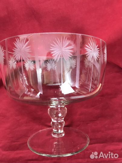 Ваза для фруктов на ножке СССР