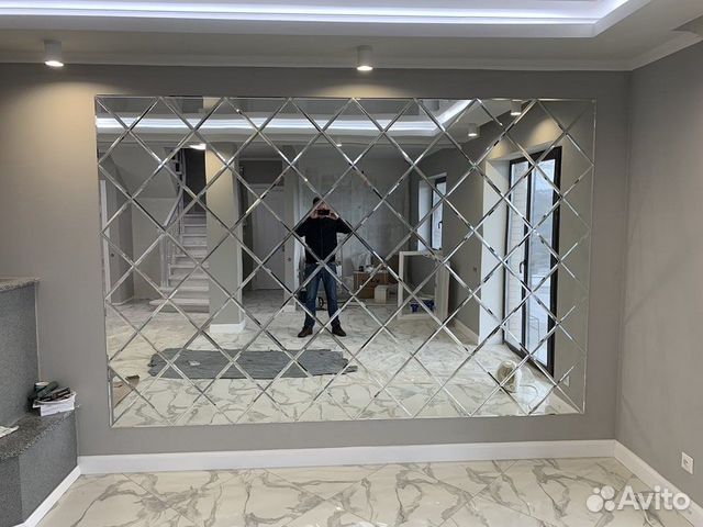 Зеркальное панно, зеркальная плитка