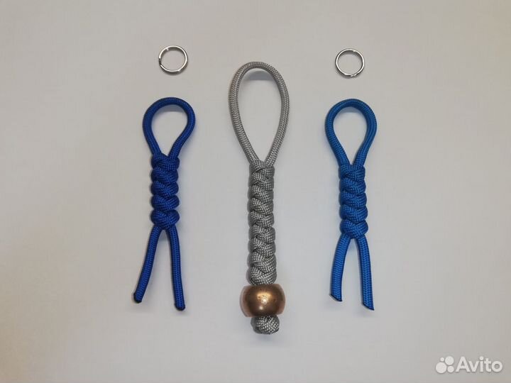 Темляки из паракорда для ножей и ключей