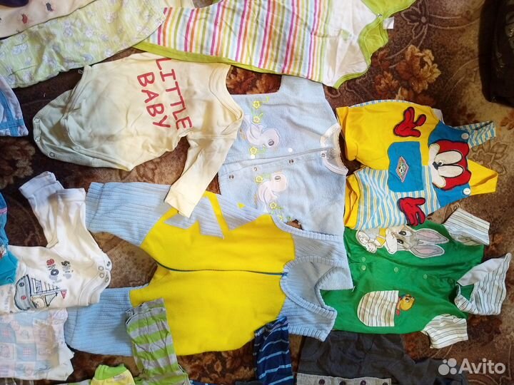 Два огромных пакета детских вещей на мальчика с ро