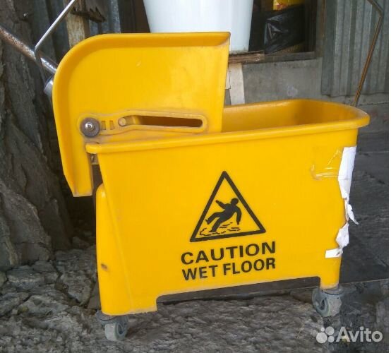 Ведро-Тележка для уборки на колесах cleaning B2B