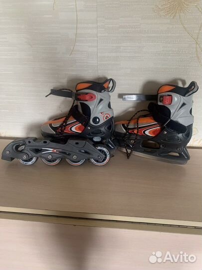 Коньки и ролики 2 в 1
