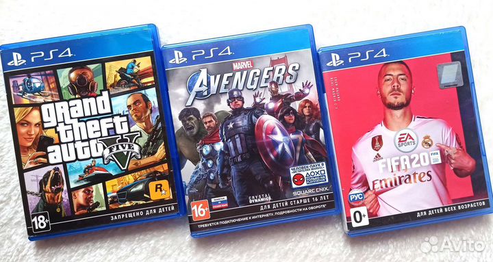 Marvel Avengers/ FIFA 20/ GTA5 PS4