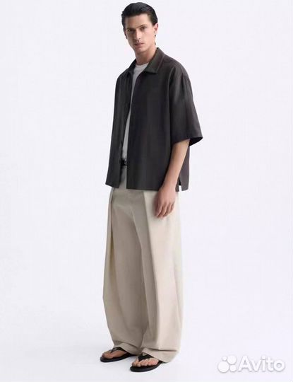 Широкие брюки стильные унисекс (тренд 2025)