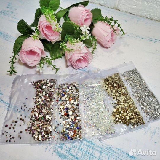 Стразы стекло разноразмерные