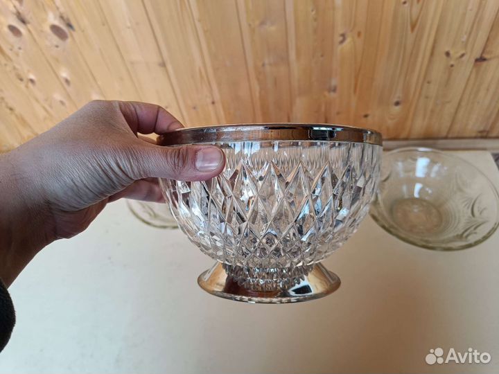 Фруктовница конфетница стекло хрусталь