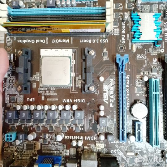 Комплект fm2 мать + процессор