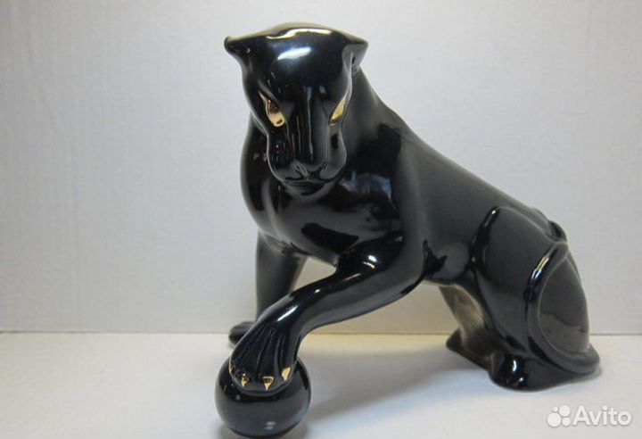 Статуэтка Пантера, Фарфор. ссср, Городница