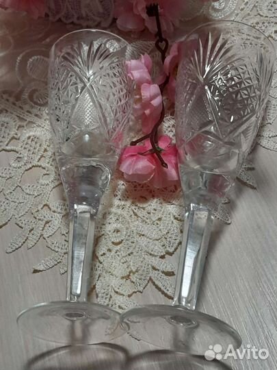 Фужеры хрустальные