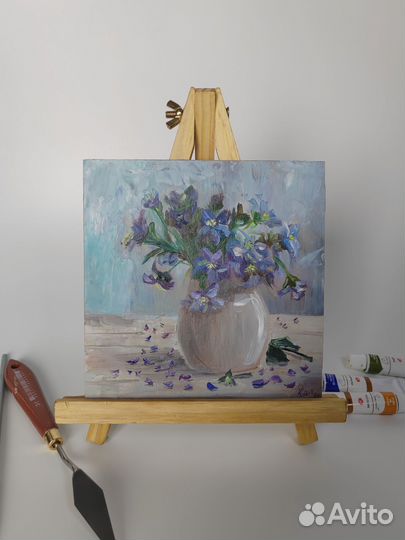 Полевые цветы картина маслом