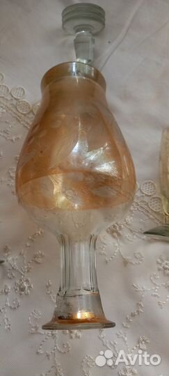 Штофы и графины СССР цветное стекло