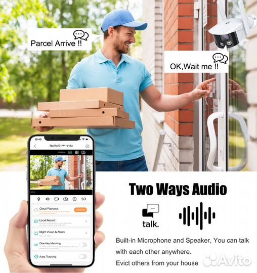 Камера видеонаблюдения панорамная уличная ip wi-fi