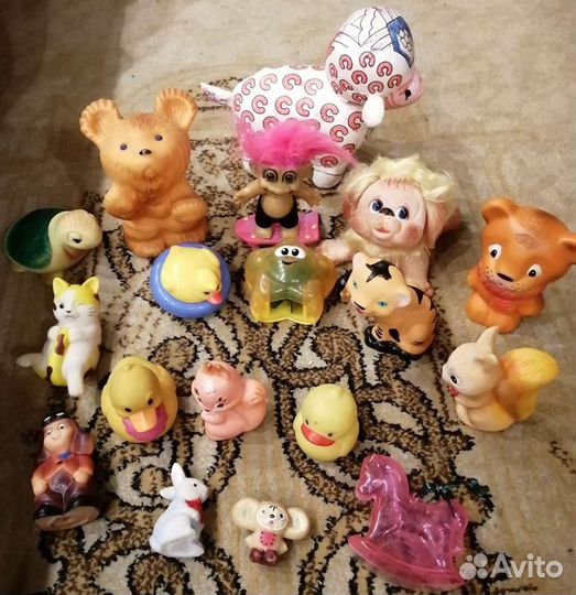 Резиновые, пластмассовые игрушки