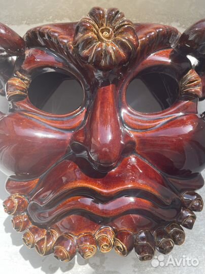 Панно маска керамика Мефистофель (чёрт)