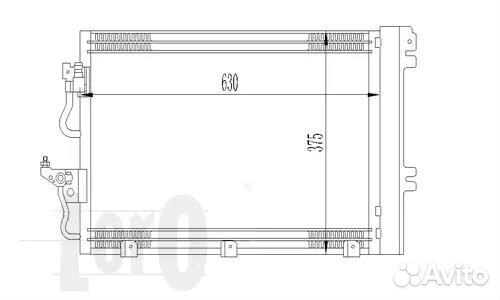 Радиатор кондиционера opel astra H 04- 1.4 i 16V