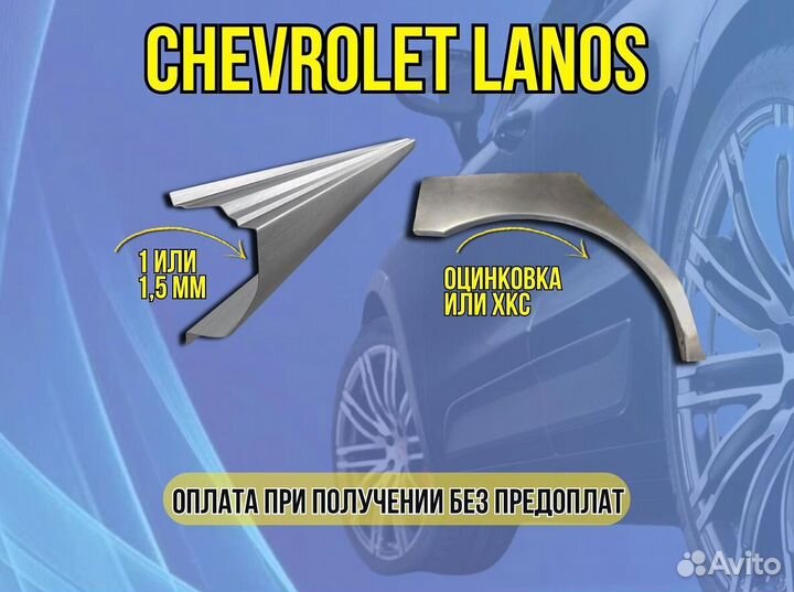 Ремонтные арки Chevrolet Cruze