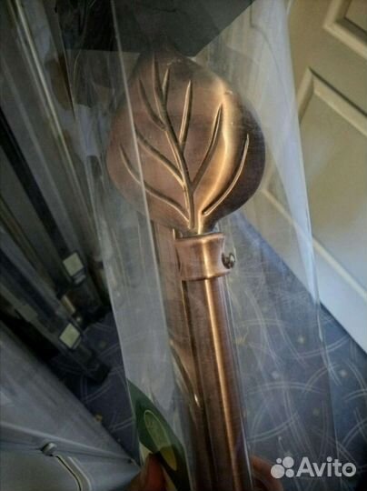 Карнизы двухрядные новые в сборе медь / серебро