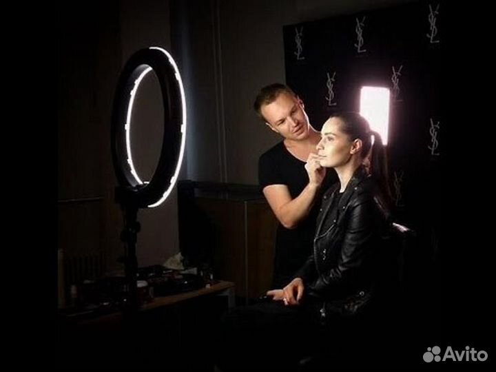 Кольцевая лампа 50см со штативом и пультом