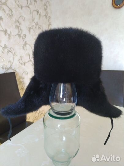 Шапка ушанка мужская норка