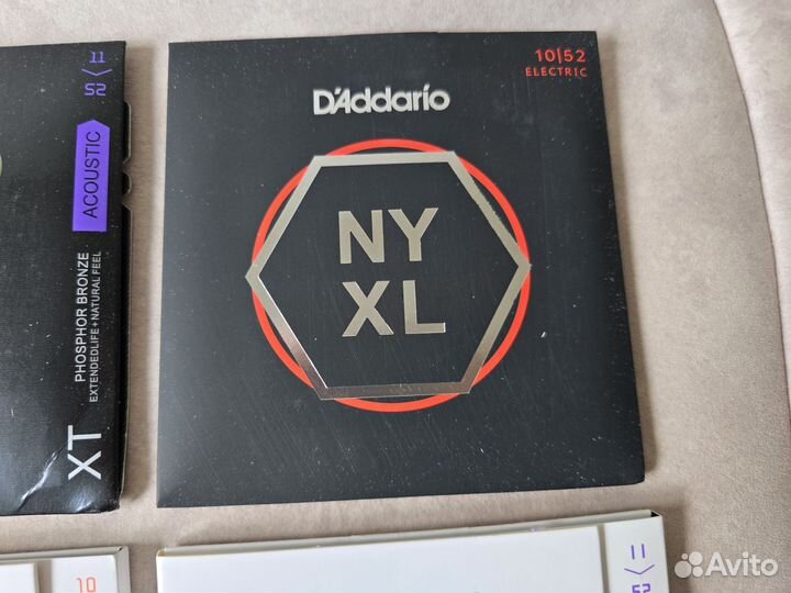 Струны для гитары D'addario XS, XT, NY XL