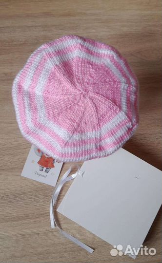 Вязаный детский берет