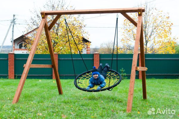Качели деревянные Выше Всех