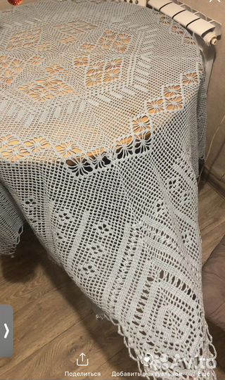 Скатерть вязаная, винтаж