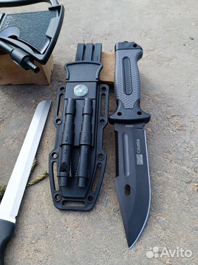 Топор туристический и нож кизляр 6в1