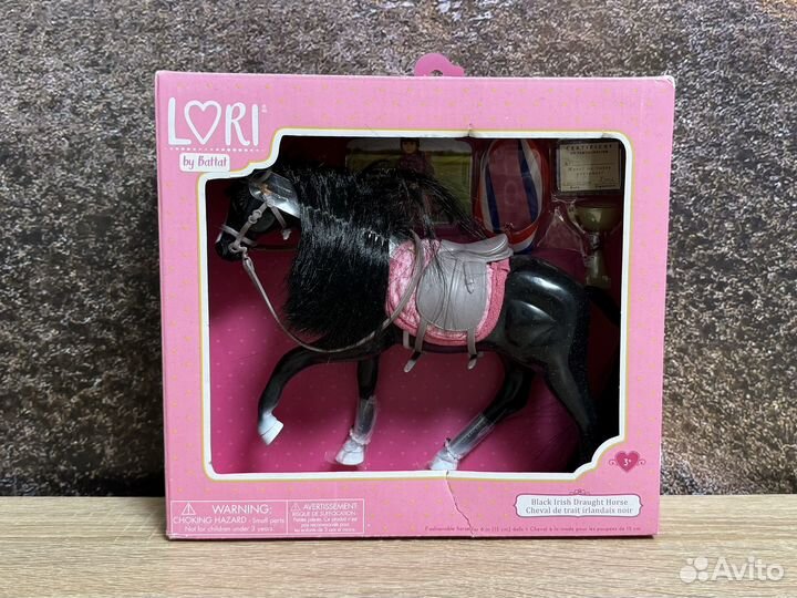Новая черная ирландская лошадь Lori by Battat