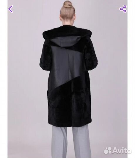 Натуральная дубленка- шубка