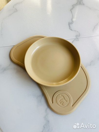 Twistshake тарелка с ковриком