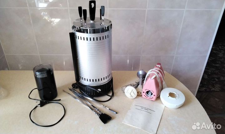 Кофемолка, миксер, электрошашлычница