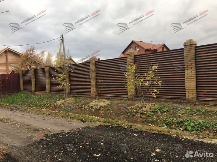 Забор жалюзи горизонтальный