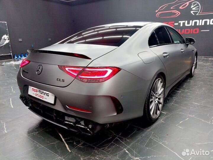 Спойлер черный глянец Mercedes CLS 257 цлс