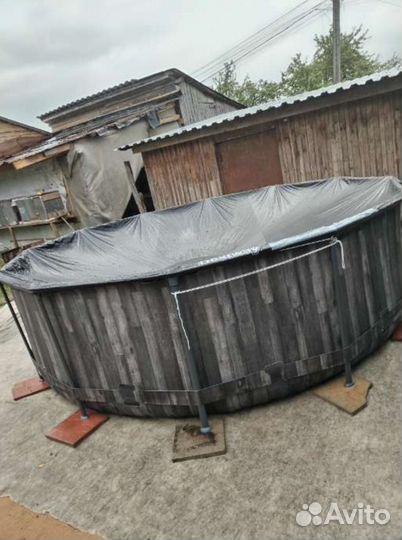 Каркасный бассейн 3.6х1.0 эксклюзив комплект