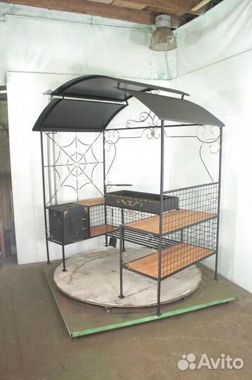 Мангал с печкой под казан