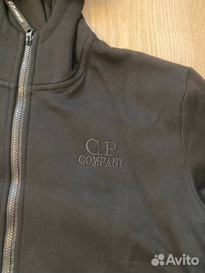 Толстовка (зип худи) CP company черная