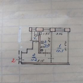 1-к. квартира, 38 м², 1/2 эт.