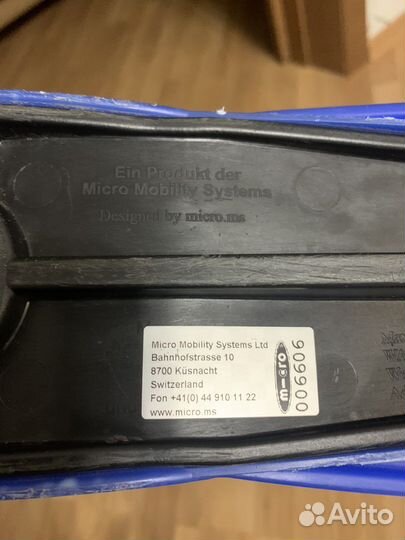 Трехколесный самокат Micro Mini синий