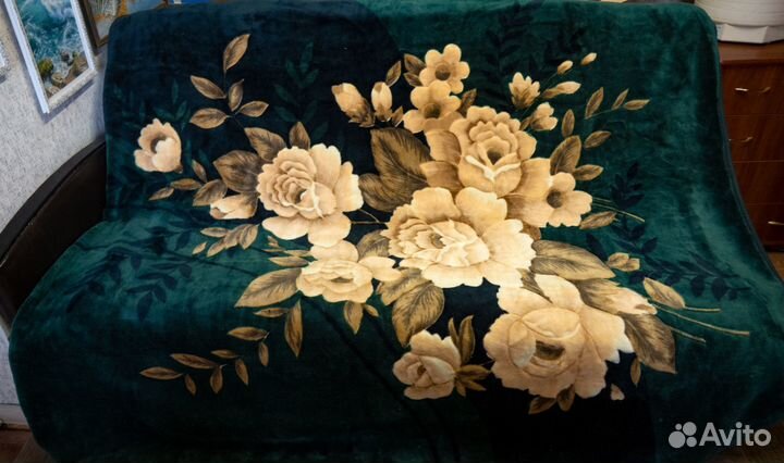 Плюшевый плед-покрывало