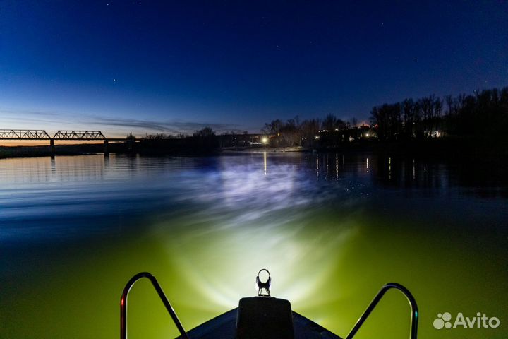 Фары для катера и лодки врезные LED светодиодные