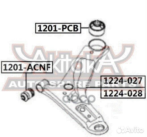 Рычаг передний нижний левый picanto 54500-07100