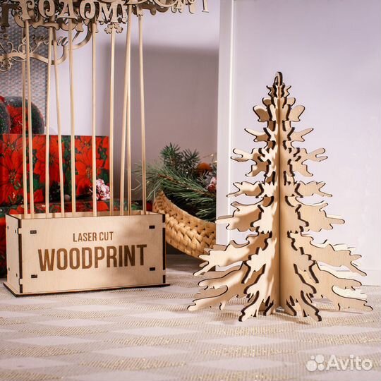 Лазерная резка и гравировка по дереву WoodPrint