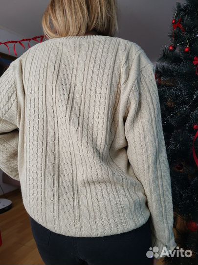 Винтажный свитер оверсайз