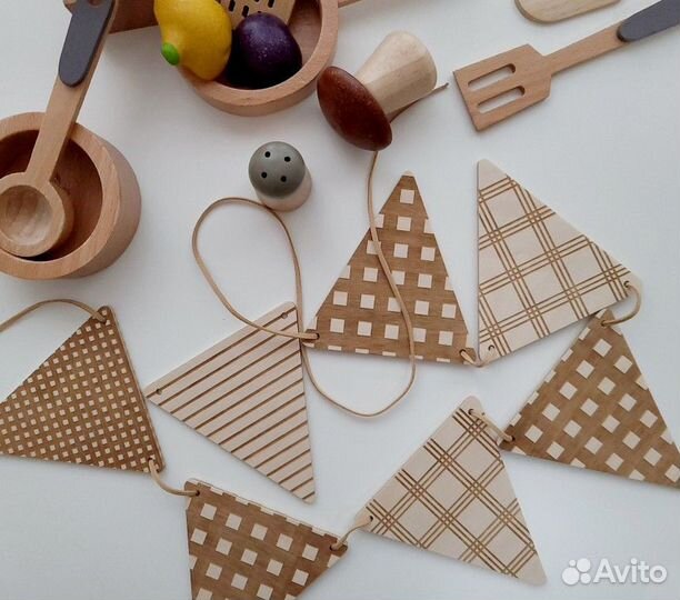 Деревянные игрушки декор для детской в наличии